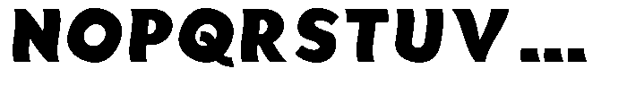 Aukim II Shape Black Font UPPERCASE