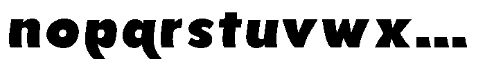 Aukim II Shape Black Font LOWERCASE