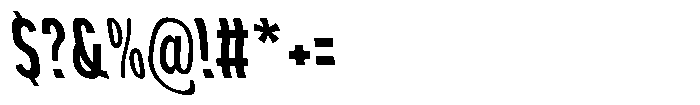 Aukim II Shape Bold Comp Sl Font OTHER CHARS