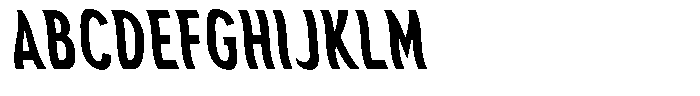 Aukim II Shape Bold Comp Sl Font UPPERCASE