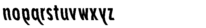 Aukim II Shape Bold Comp Sl Font LOWERCASE