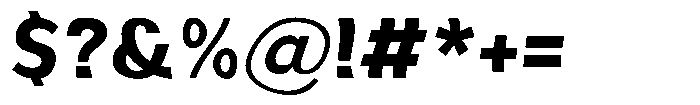 Aukim II Shape Bold Font OTHER CHARS