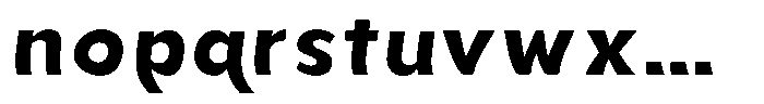 Aukim II Shape Bold Font LOWERCASE