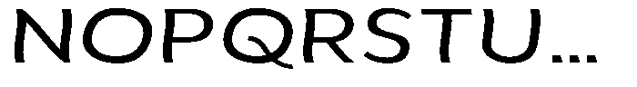Aukim II Shape Expanded Font UPPERCASE