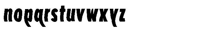 Aukim II Shape Extra Black Compressed Font LOWERCASE