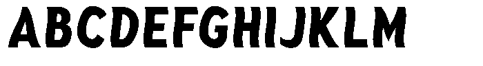 Aukim II Shape Extra Bold Condensed Font UPPERCASE