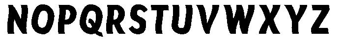 Aukim II Shape Extra Bold Condensed Font UPPERCASE