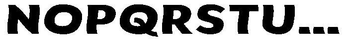 Aukim II Shape Extra Bold Expanded Font UPPERCASE