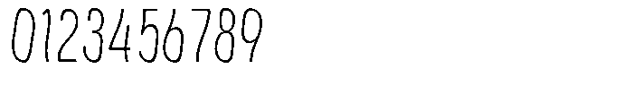 Aukim II Shape Extra Light Compressed Font OTHER CHARS