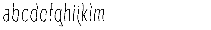 Aukim II Shape Extra Light Compressed FONT