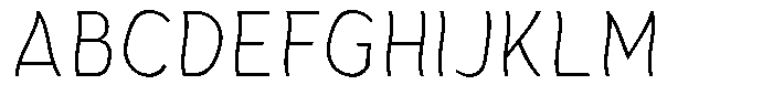 Aukim II Shape Extra Light Condensed Font UPPERCASE