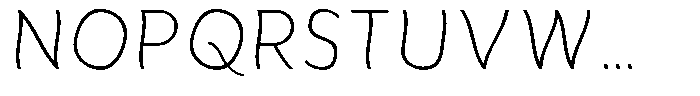Aukim II Shape Extra Light Narrow Font UPPERCASE