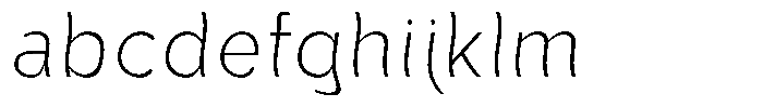 Aukim II Shape Extra Light Narrow FONT