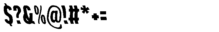Aukim II Shape Heavy Comp Sl Font OTHER CHARS