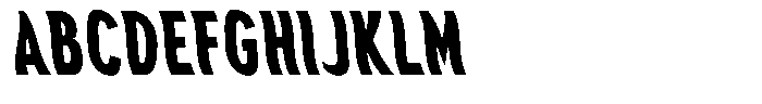 Aukim II Shape Heavy Comp Sl Font UPPERCASE