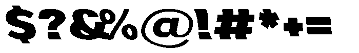Aukim II Shape Heavy Expanded Sl Font OTHER CHARS