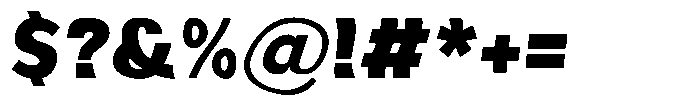 Aukim II Shape Heavy Font OTHER CHARS