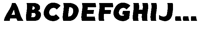Aukim II Shape Heavy Font UPPERCASE