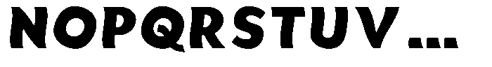Aukim II Shape Heavy Font UPPERCASE