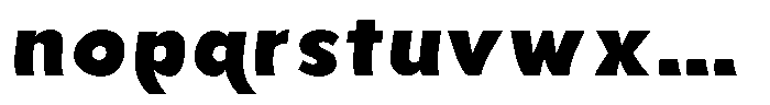 Aukim II Shape Heavy Font LOWERCASE
