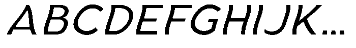Aukim II Shape Italic Font UPPERCASE