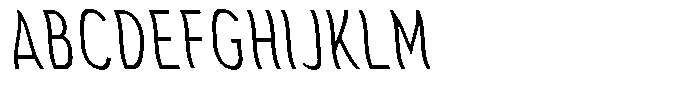 Aukim II Shape Light Comp Sl Font UPPERCASE