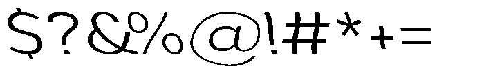 Aukim II Shape Light Expanded Sl Font OTHER CHARS