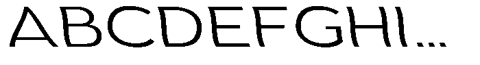 Aukim II Shape Light Expanded Sl Font UPPERCASE
