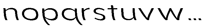 Aukim II Shape Light Expanded Sl Font LOWERCASE