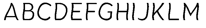 Aukim II Shape Light Narrow Font UPPERCASE