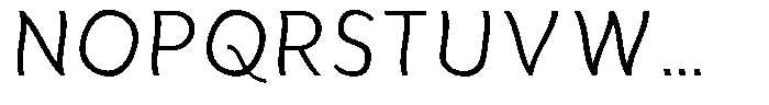 Aukim II Shape Light Narrow Font UPPERCASE