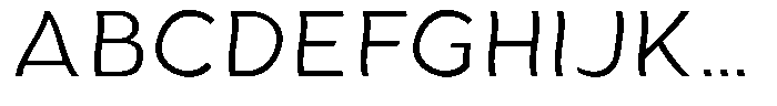 Aukim II Shape Light Font UPPERCASE