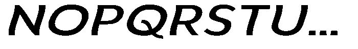 Aukim II Shape Medium Exp Italic Font UPPERCASE