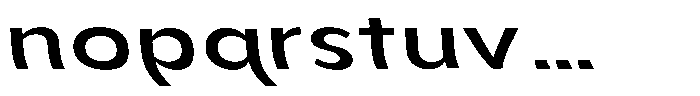 Aukim II Shape Medium Exp Sl Font LOWERCASE