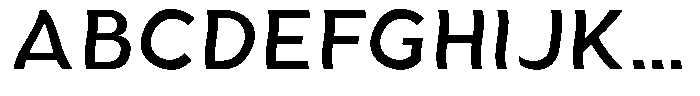 Aukim II Shape Medium Font UPPERCASE