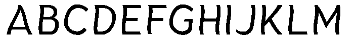 Aukim II Shape Narrow Font UPPERCASE