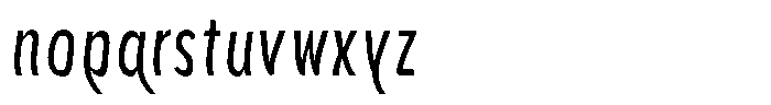 Aukim II Shape News Compressed Font LOWERCASE