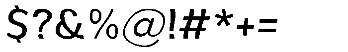 Aukim II Shape News Font OTHER CHARS