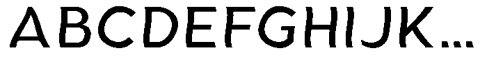 Aukim II Shape News Font UPPERCASE