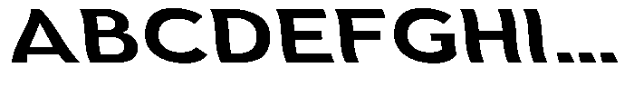 Aukim II Shape Semi Bold Exp Sl Font UPPERCASE