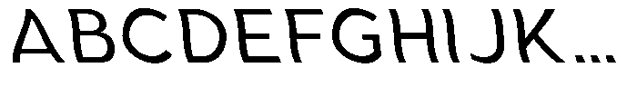 Aukim II Shape Slanted Font UPPERCASE