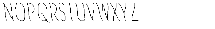 Aukim II Shape Thin Comp Sl Font UPPERCASE