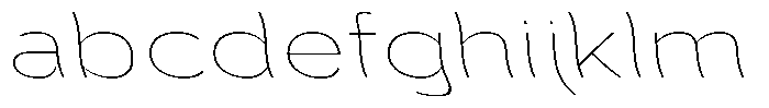 Aukim II Shape Thin Expanded Sl FONT