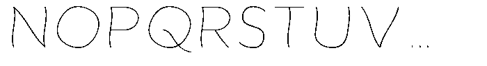 Aukim II Shape Thin Font UPPERCASE