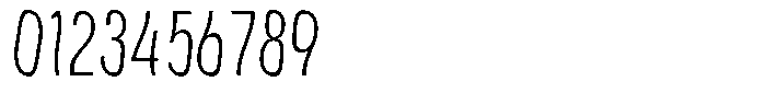 Aukim II Shape Ultra Light Compressed Font OTHER CHARS