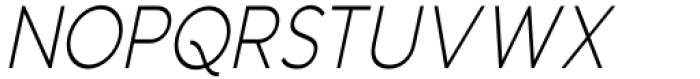 Aukim Light Condensed Italic Font UPPERCASE