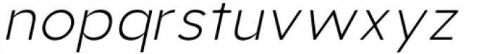 Aukim Light Italic Font LOWERCASE