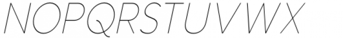 Aukim Thin Condensed Italic Font UPPERCASE