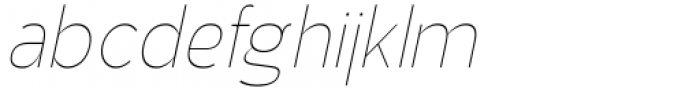 Aukim Thin Condensed Italic Font LOWERCASE