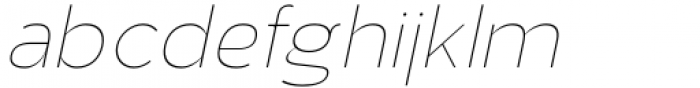 Aukim Thin Italic Font LOWERCASE